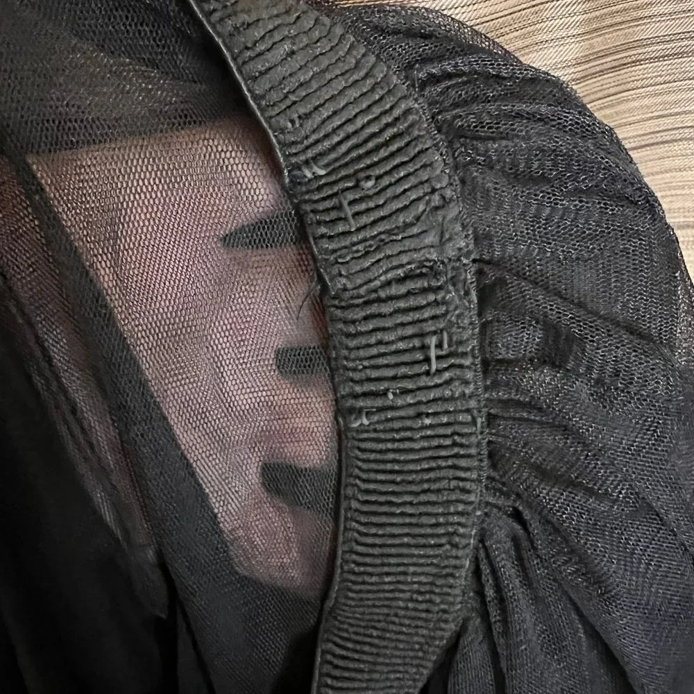 Anthropologie Sheer Tulle Maxi Skirt Sz M - Picture 7 of 8